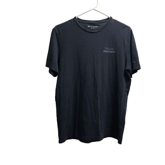 Men’s Travis Mathew Size Medium (M) Navy Graphic Short Sleeve T-Shirt - Picture 2 of 5